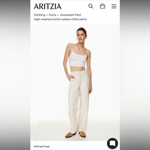 Aritzia Wilfred Free Ascendent Pant - GD Birch, Size 2
